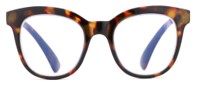 Brown golden eye glass frame (3) - SpecSMART